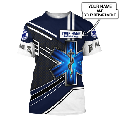 Personalized Name EMS 3D All Over Printed Unisex Shirts Ver 6