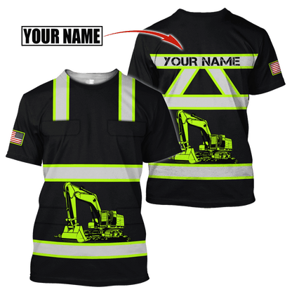 Custom Name XT Excavator 3D Printed Shirts