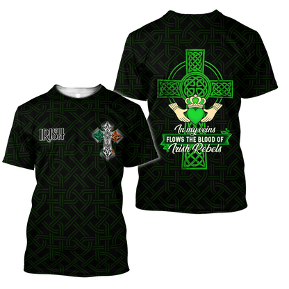 Irish Rebels 3D All Over Printed Shirts For Men and Women