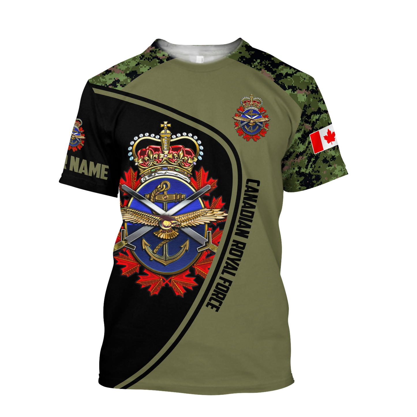 Personalized Name XT Canadian Armed Forces Veteran 3D All Over Printed Shirts DA13032106