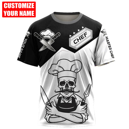 Custom Name Master Chef 3D All Over Printed Unisex Shirts