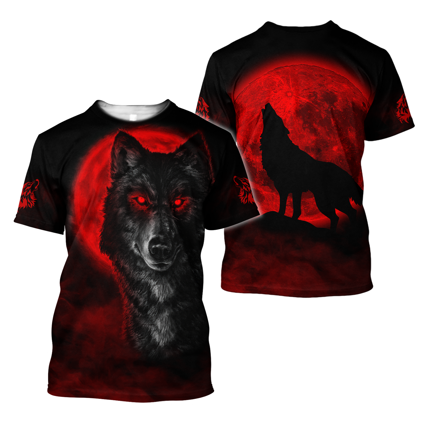 Wolf 3D All Over Printed Unisex Shirts
