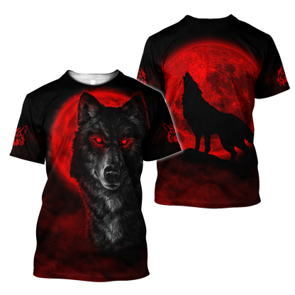 Wolf 3D All Over Printed Unisex Shirts