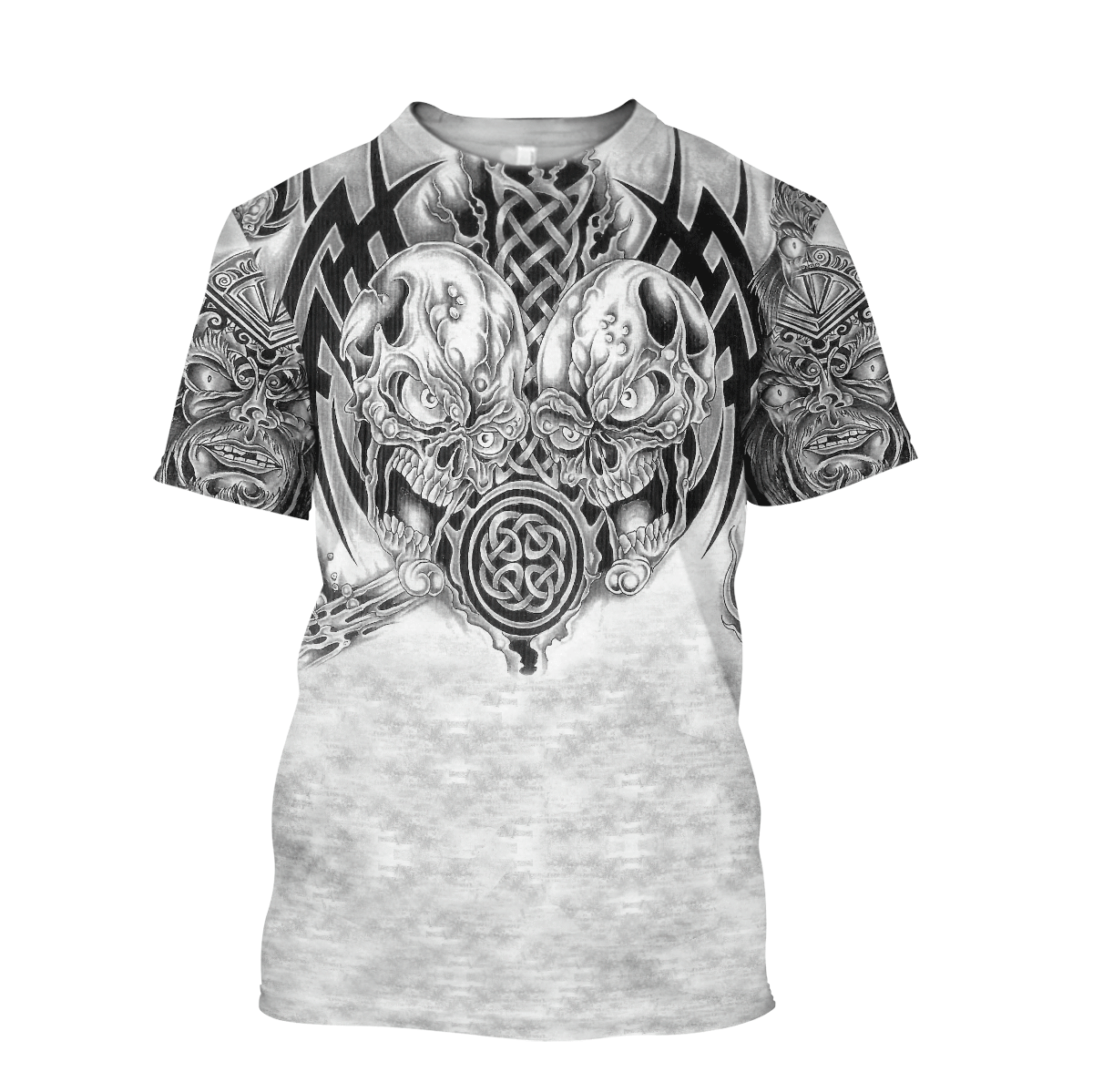 Premium Unisex All Over Printed Smocky Skull Shirts MEI