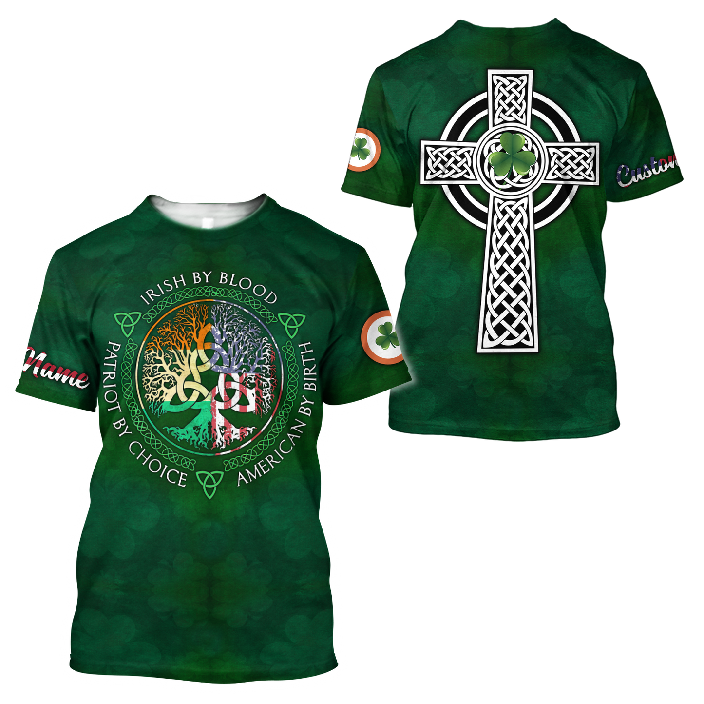Personalized Irish Saint Patrick's Day 3D All Over Printed Shirts For Men And Women TN