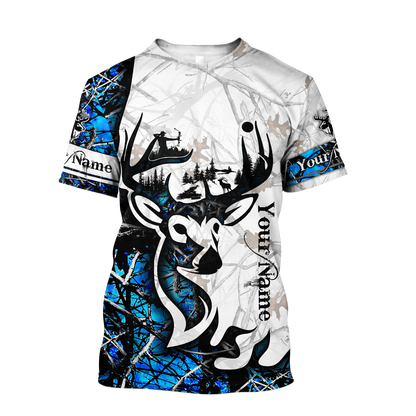 Deer Custom Name 3D Hoodie Shirt For Men And Women LAM