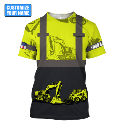 Custom Name XT Excavator 3D Printed Shirts DD27052103