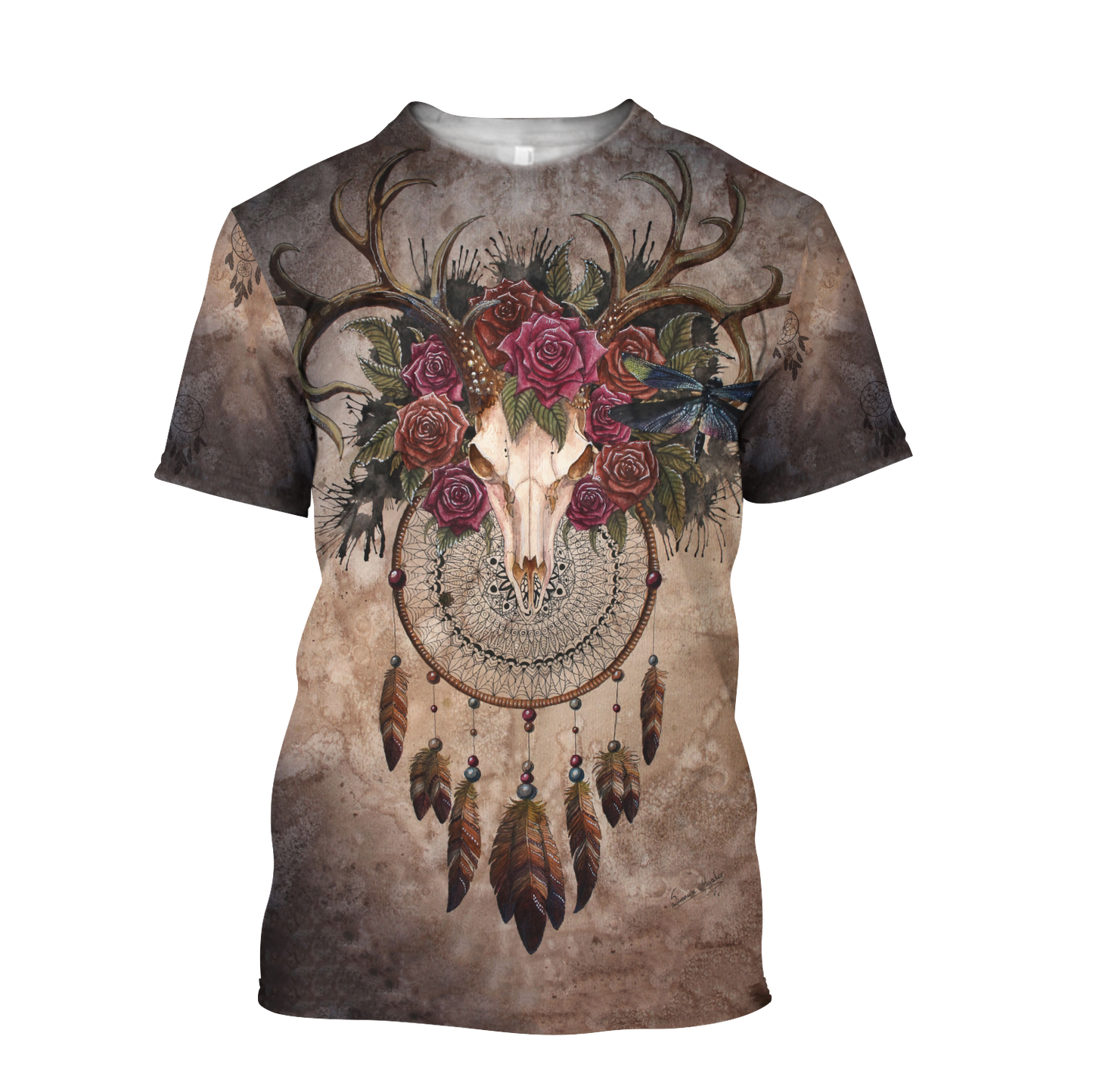 Deer Native American Culture 3D All Over Printed Unisex Shirts