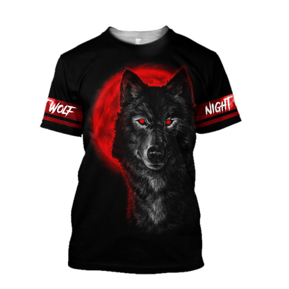 Wolf 3D All Over Printed Unisex Shirts No 14