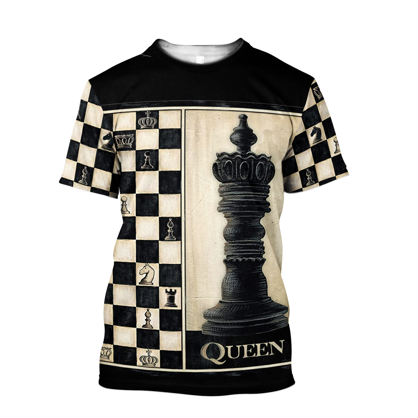 3D All Over Printed Chess Lovers- Queen Chess Unisex Shirts  PD18022103 XT