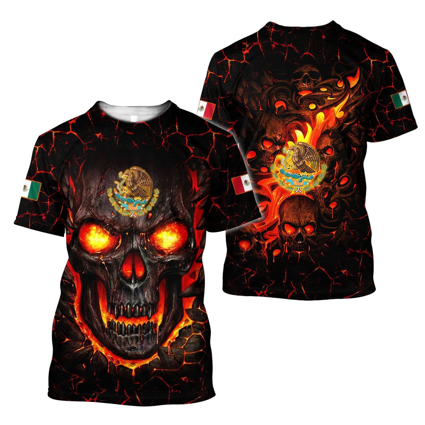 Mexican Skull 3D All Over Printed Unisex Hoodie