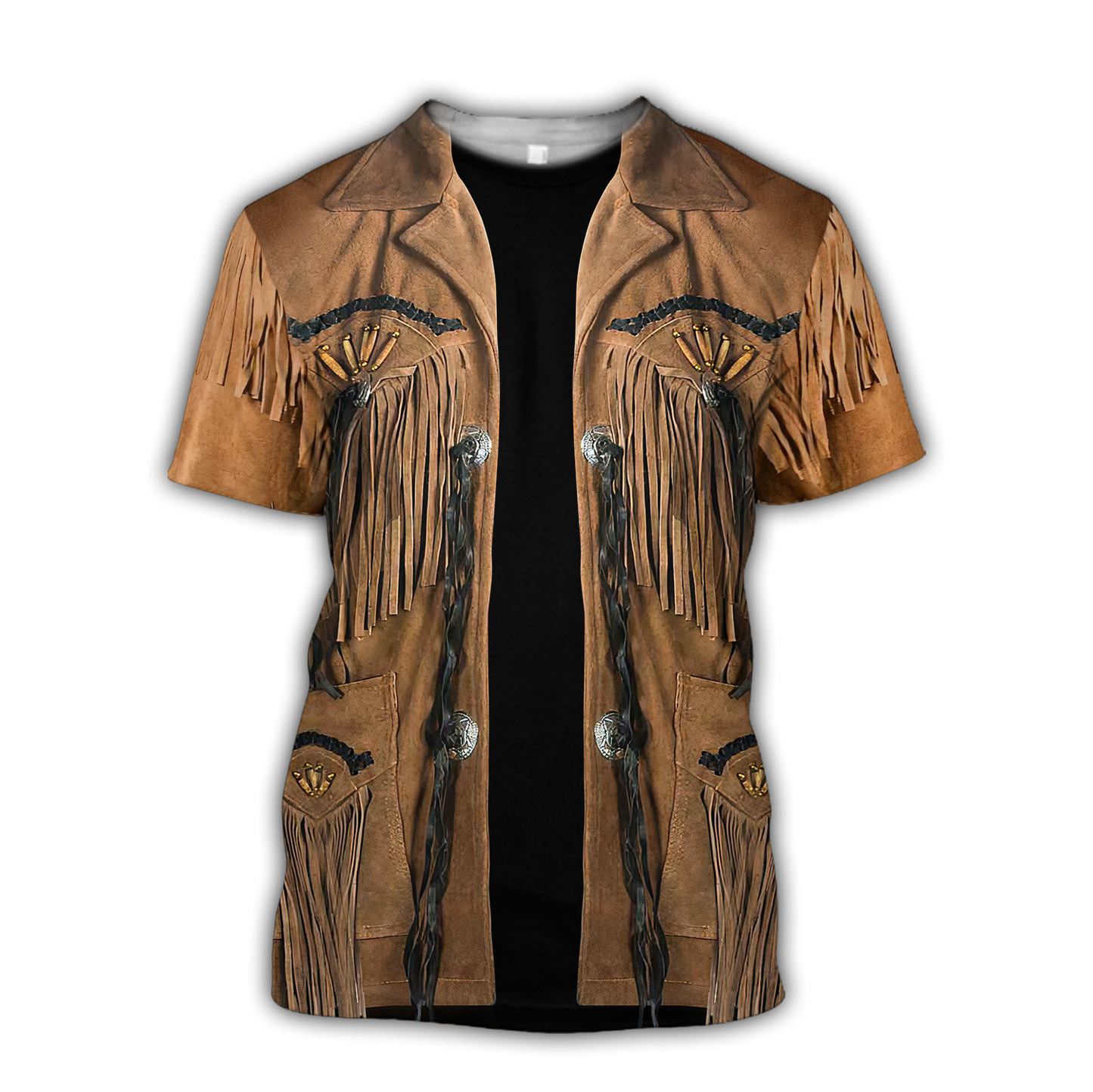 Native Cowboy Jacket No15 Cosplay 3D Over Printed Unisex Deluxe Hoodie ML