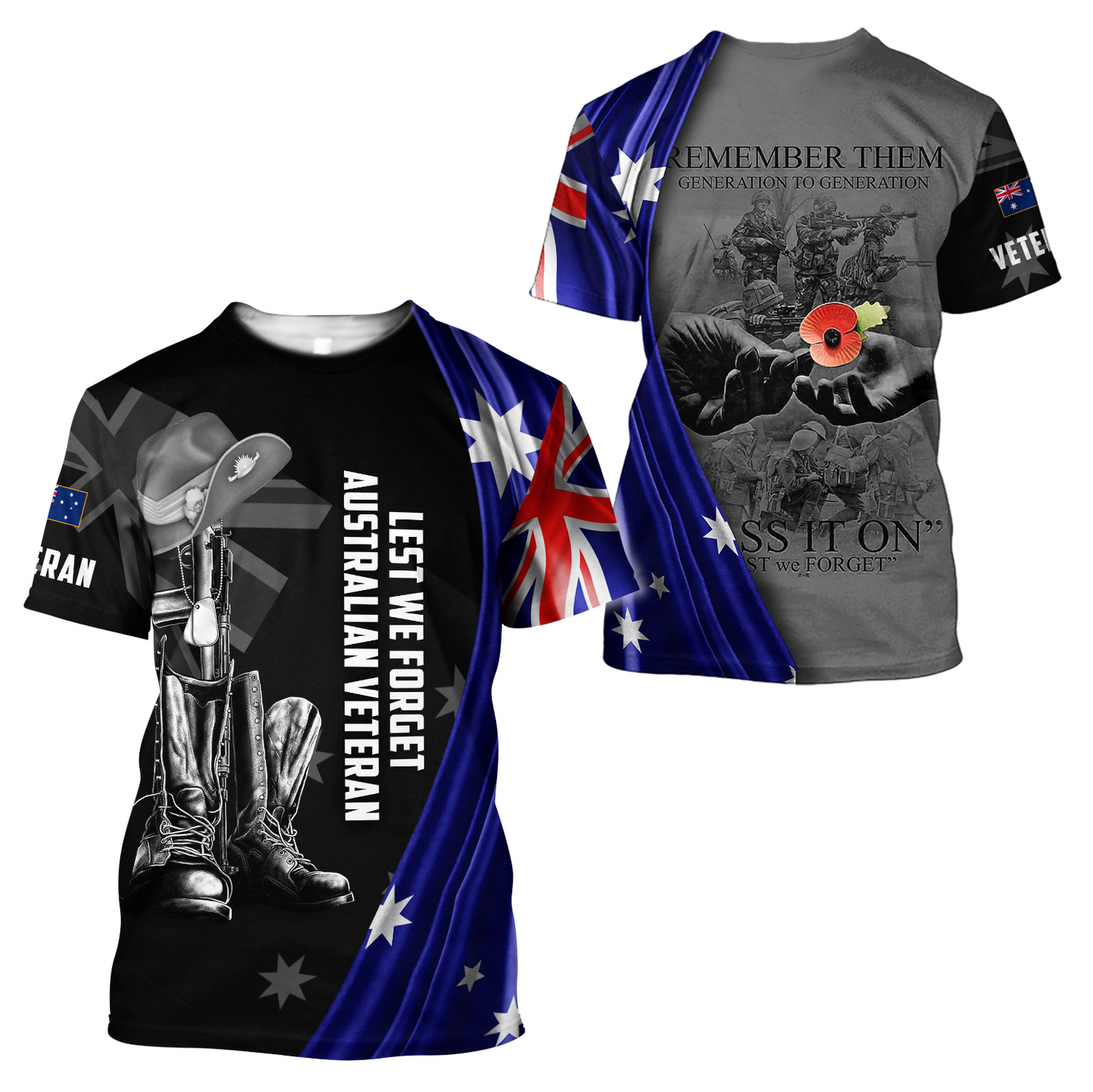 Anzac Day 3D Printed Unisex Shirts TN PD24032103