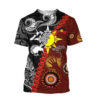 New Zealand Maori And Australia Aboriginal We Are Family 3D Printed Unisex Shirts TN DD29032103