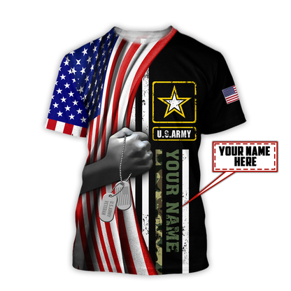US Army 3D All Over Printed Unisex Shirts