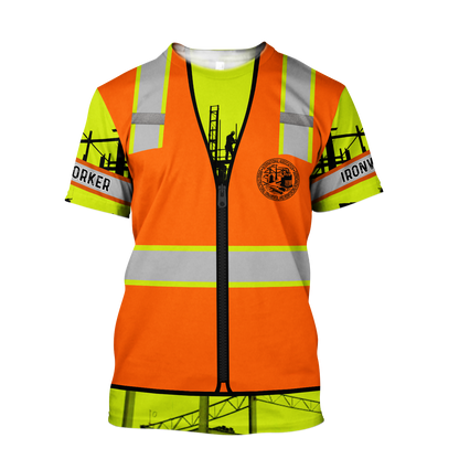 Premium 3D Printed Ironworker Shirts Engineers Need Heroes Too MEI