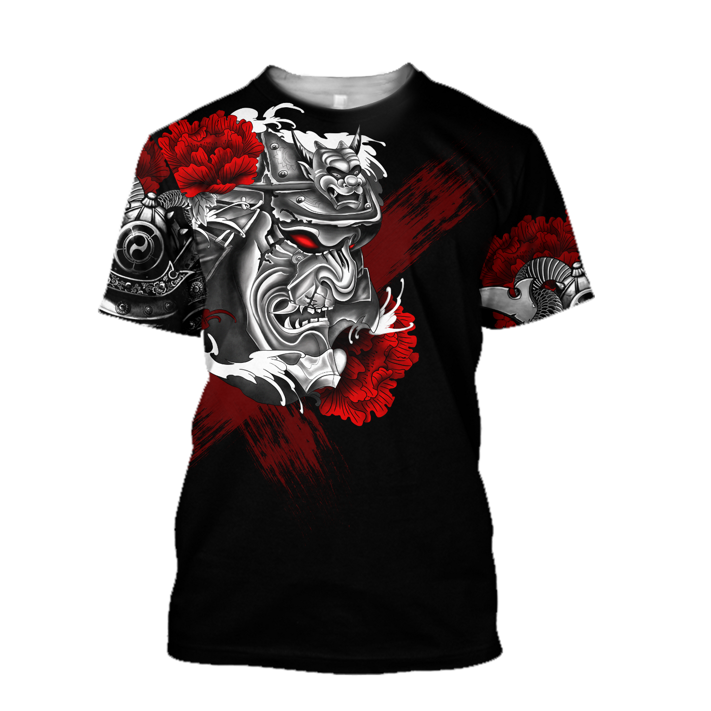 Premium 3D Printed Samurai Tatoo Shirts MEI