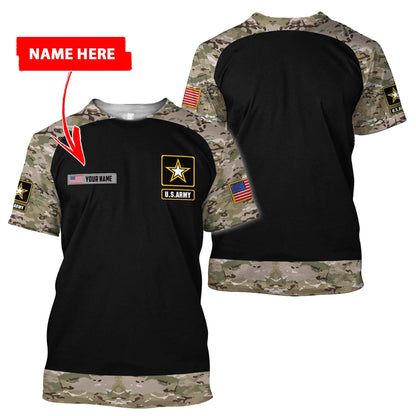 Personalized Name - The United States Army 3D All Over Printed Shirts Pi13042101