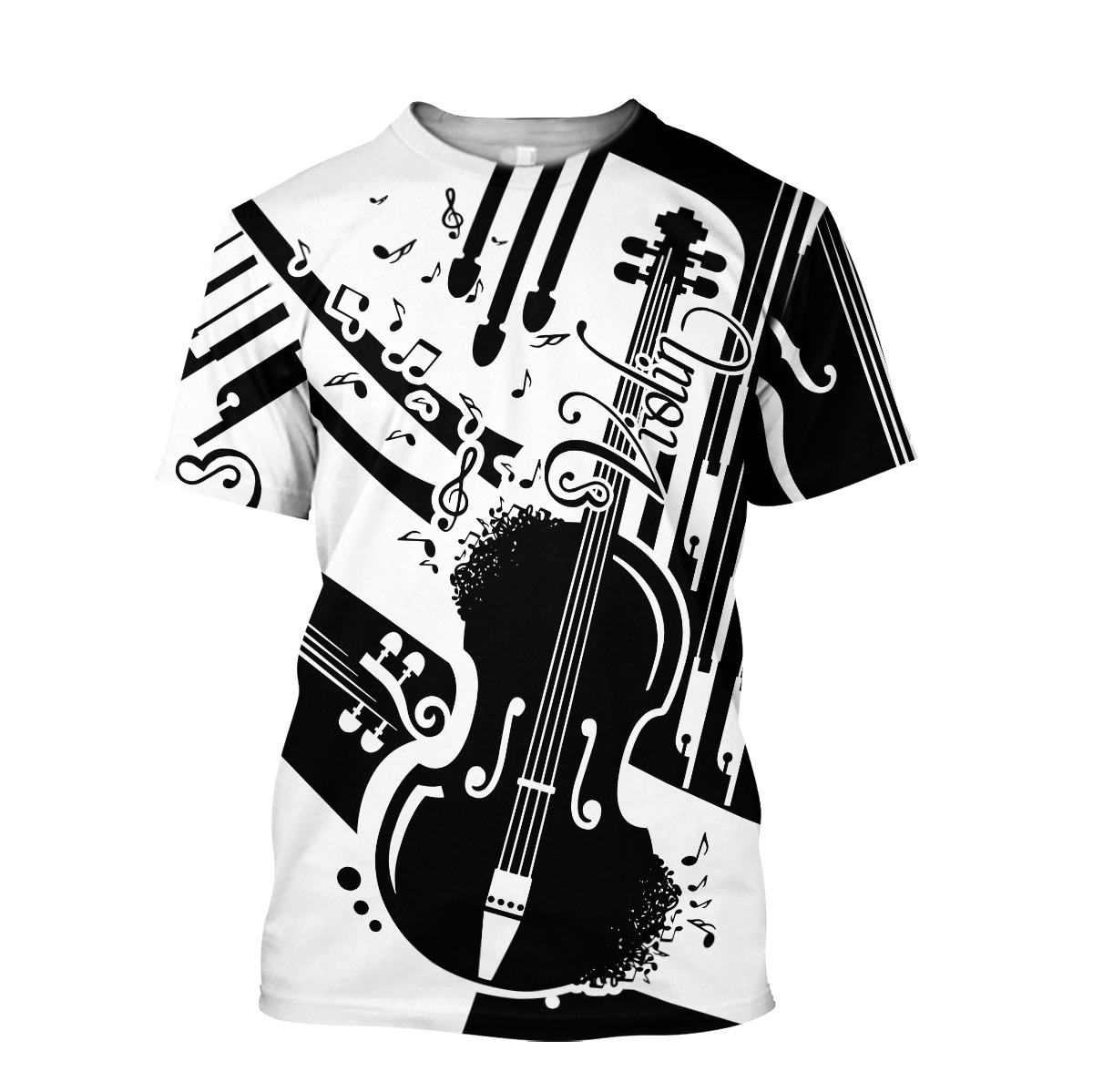 Violin Musical Instrument 3D All Over Printed Hoodie For Men And Women