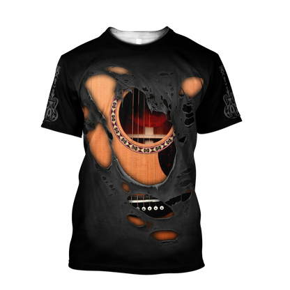 Guitar Musical Instruments All Over Printed Unisex Shirts