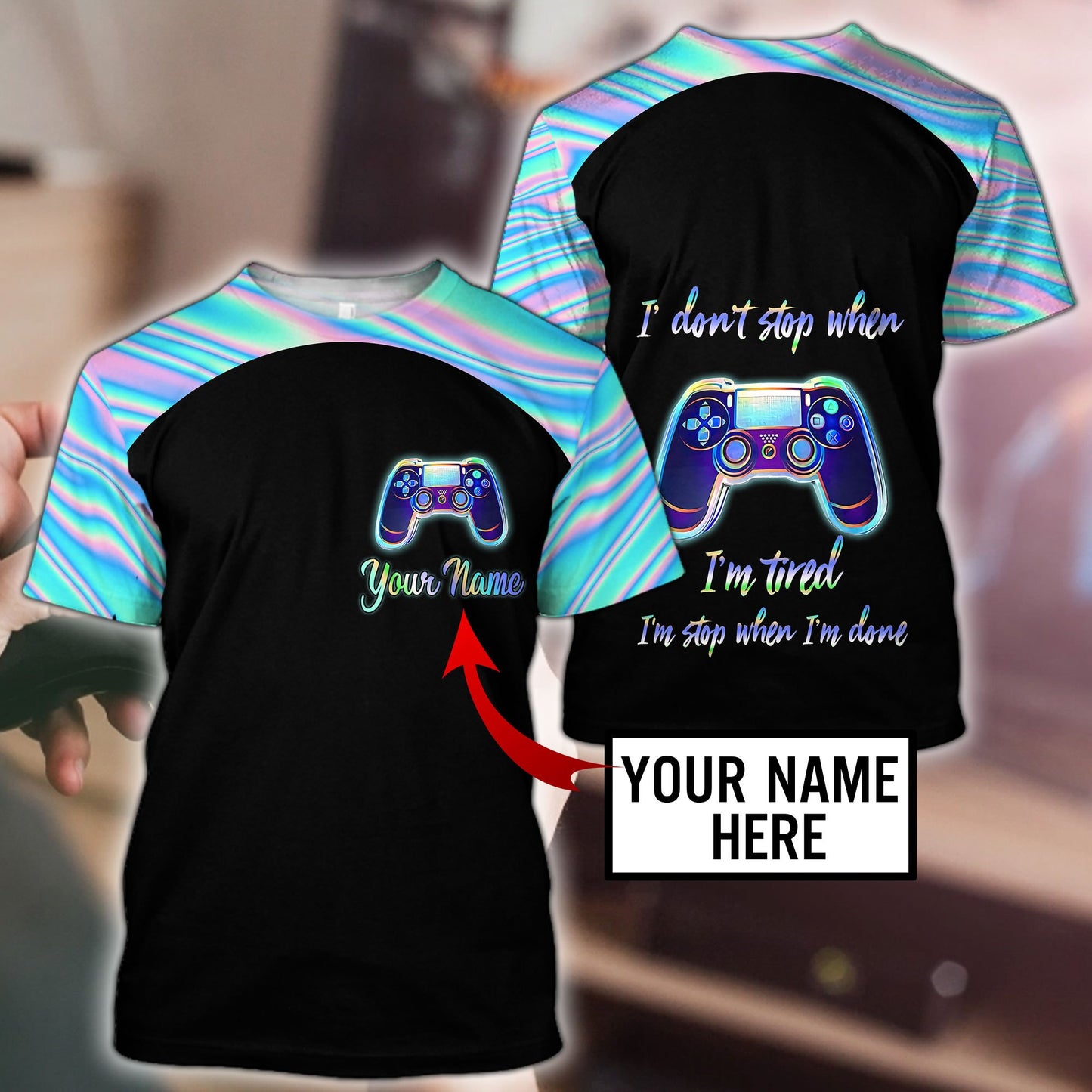 3D All Over Printed Game Lover  Unisex Shirts Custom Name XT NTN03022104