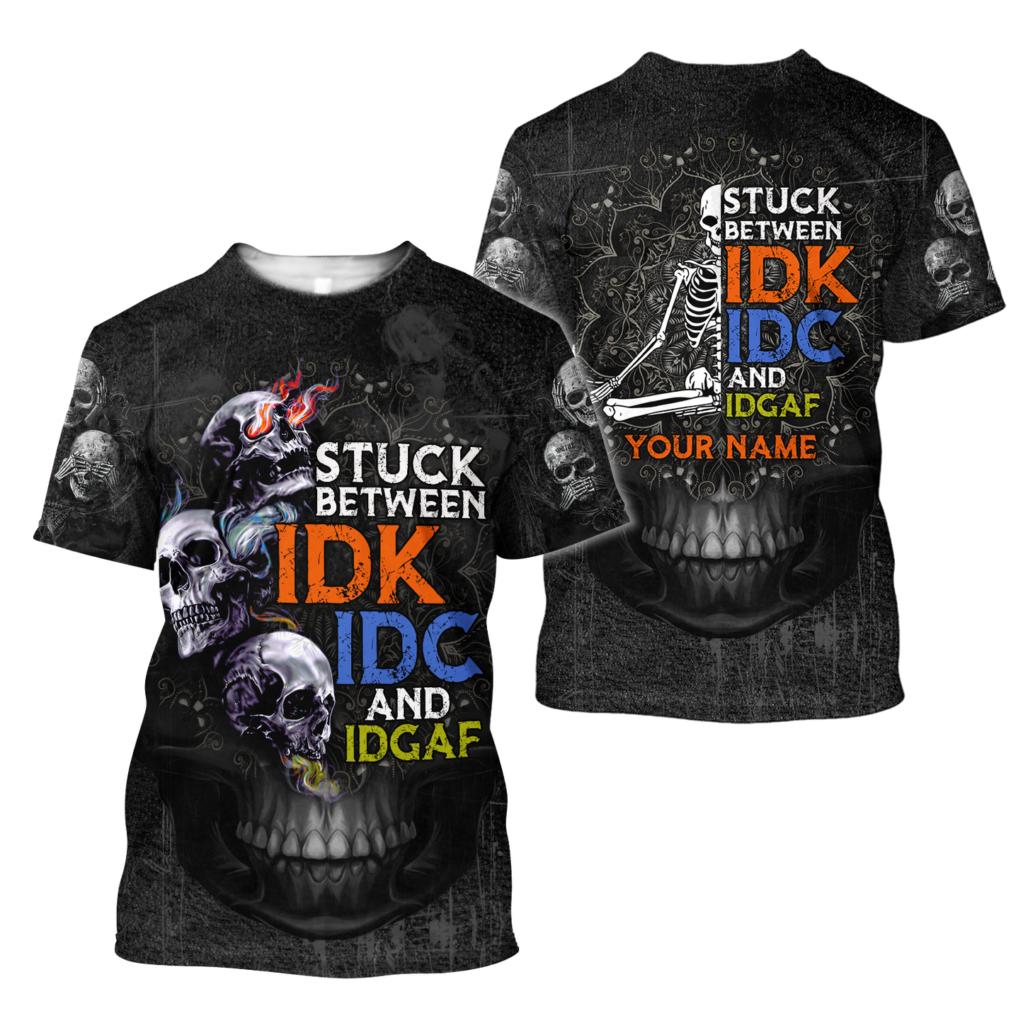 Customize Name Stuck Skull Hoodie For Men And Women TNA23032103