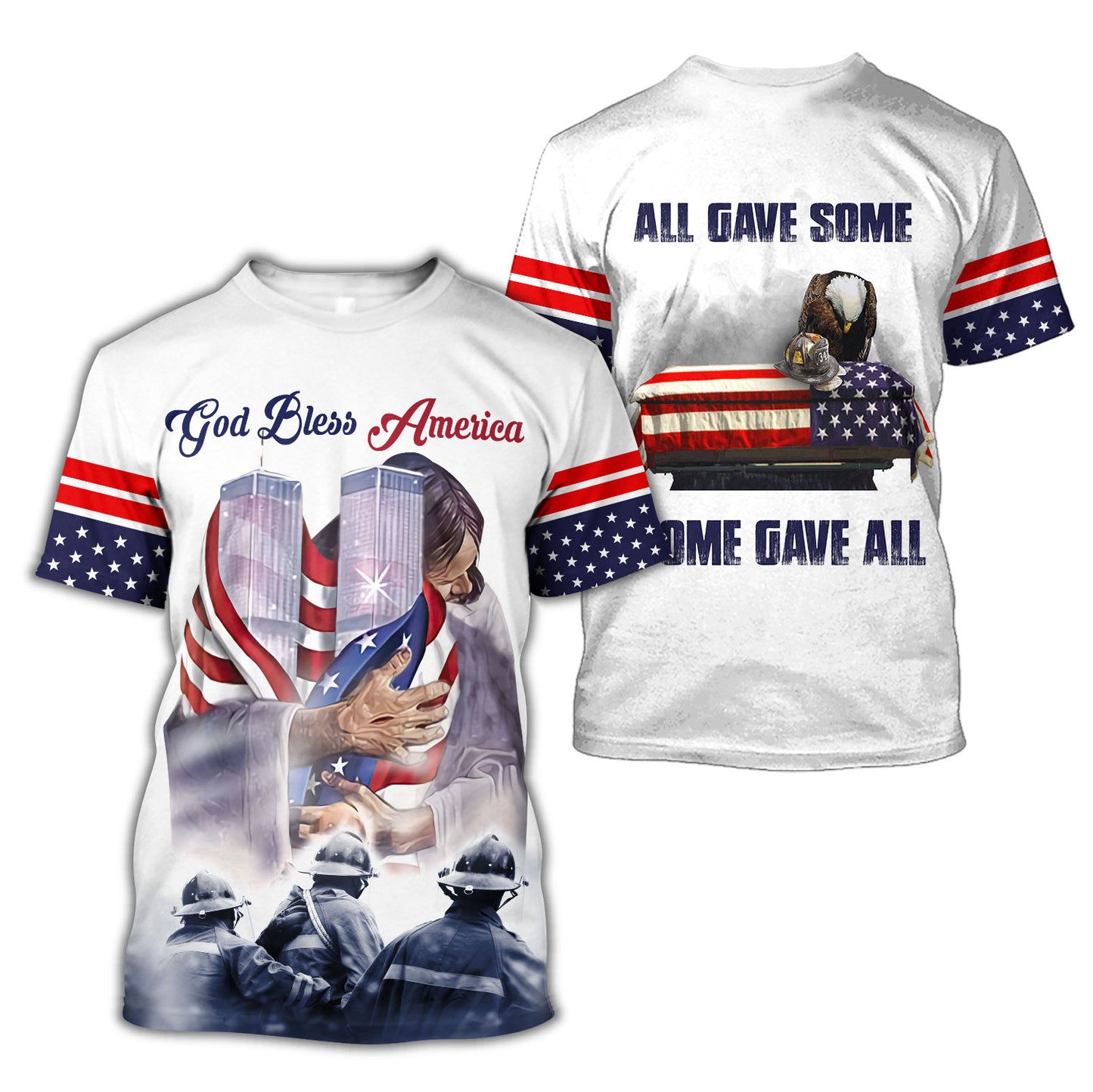 Firefighter 911 Patriot Day 3D All Over Printed Unisex Shirts