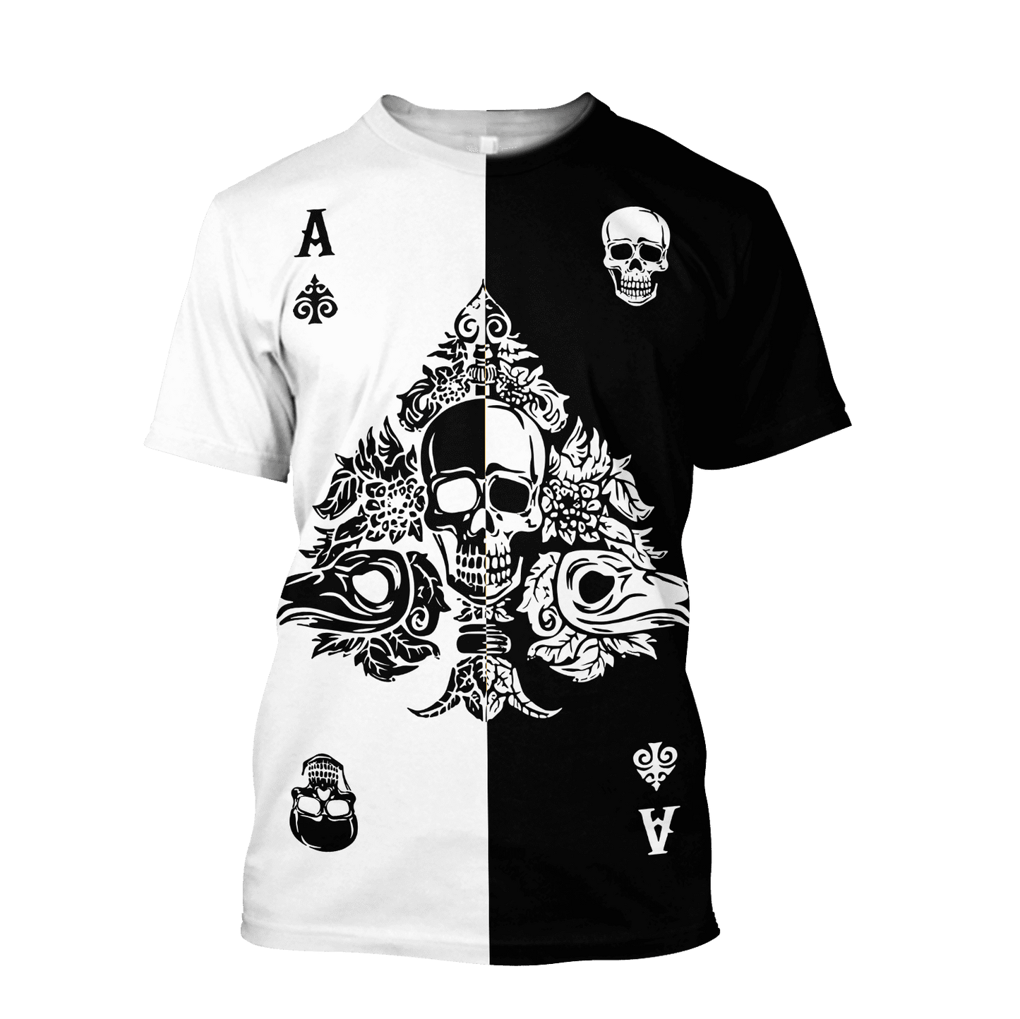 Gothic Skull 3D All Over Printed Unisex Shirts