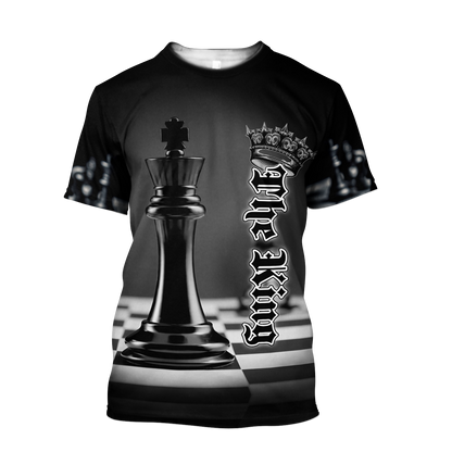 3D All Over Printed Chess Lovers- Black King Unisex Shirts PD07022101 XT