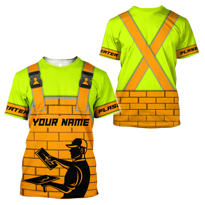 3D All Over Printed Plasterer Unisex Shirts Personalized Name XT SN10032102