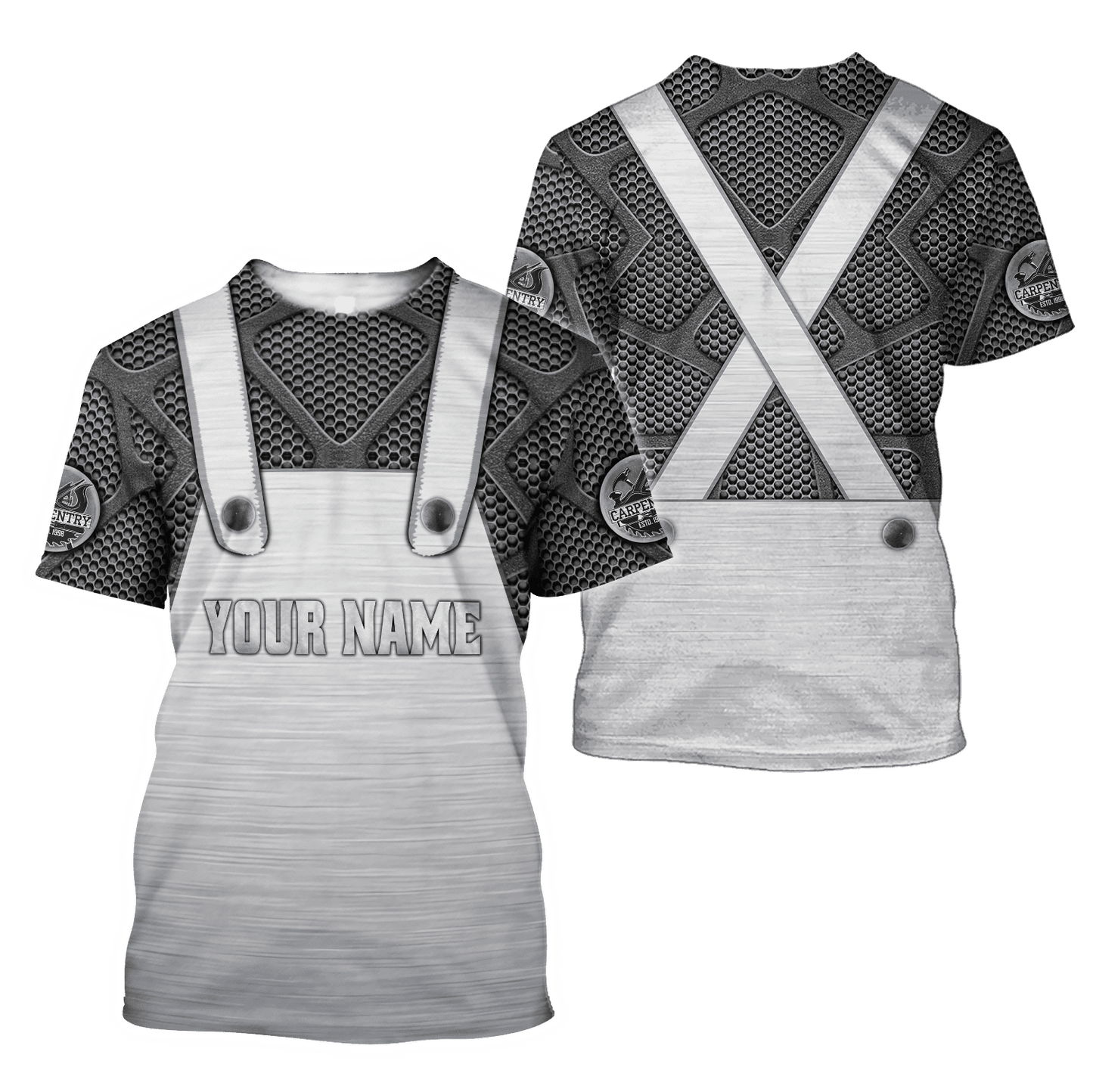 Premium Custom Name Carpenter 3D All Over Printed Unisex Shirts