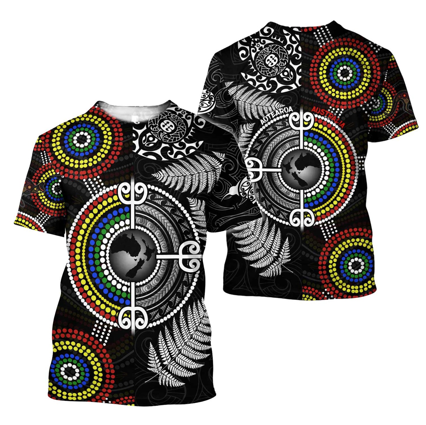 New Zealand Maori And Australia Aboriginal We Are Family 3D Printed Unisex Shirts TN