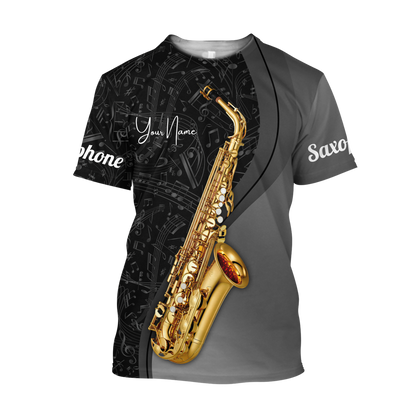 Personalized Saxophone 3D All Over Printed Unisex Shirts TN