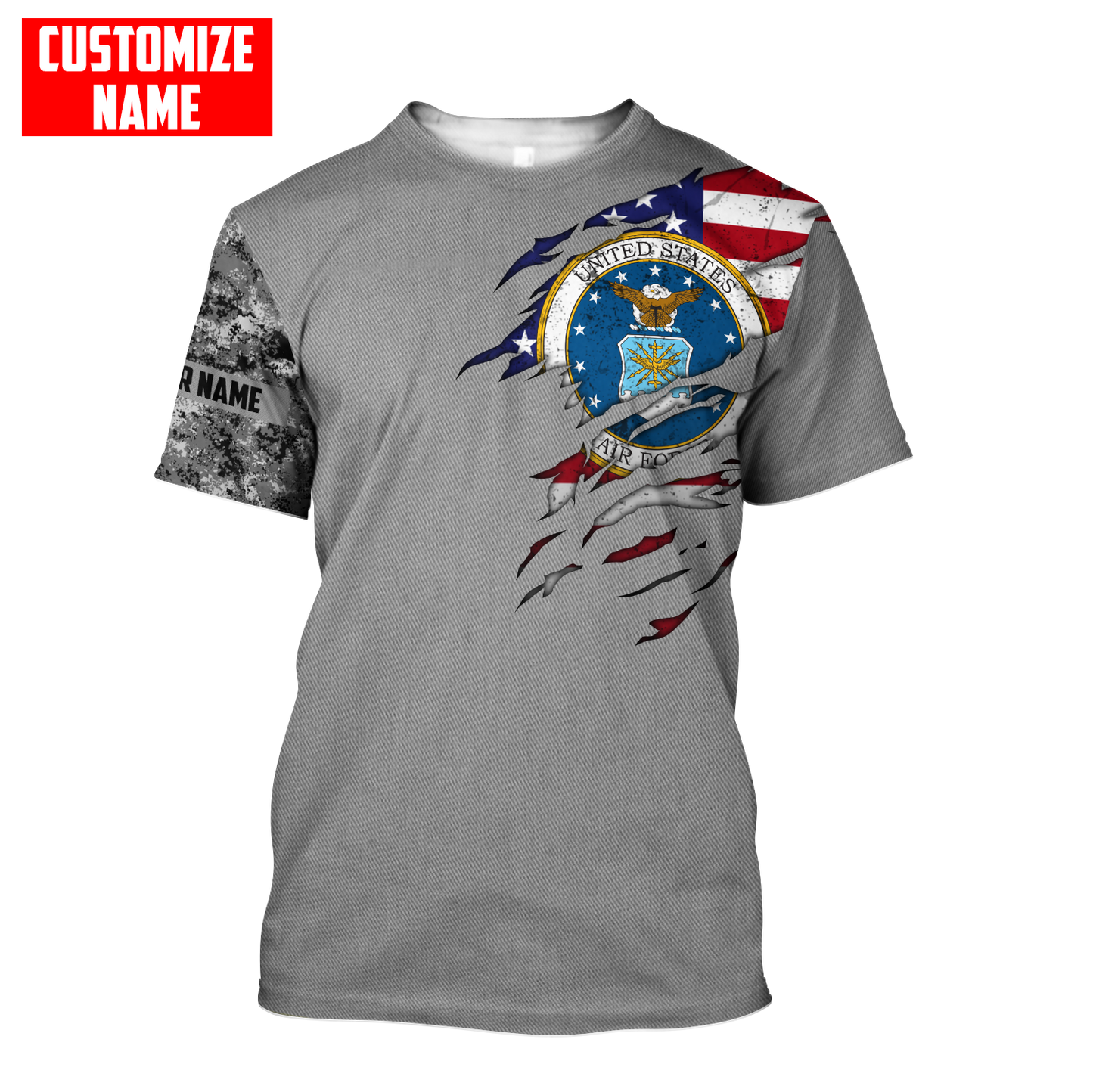 Custom name Soldier US Air Force 3d all over printed shirt hoodie MH06072108