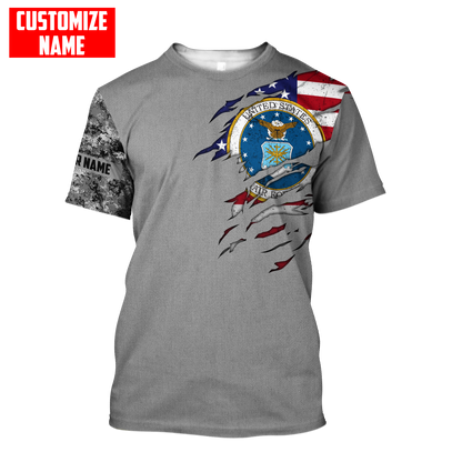 Custom name Soldier US Air Force 3d all over printed shirt hoodie MH06072108