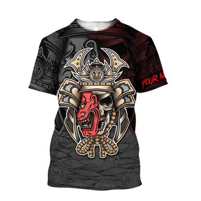 Premium Personalized 3D Printed Oni Samurai Shirts