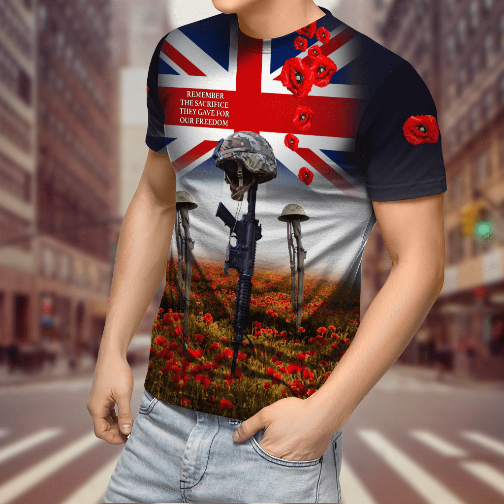 Remembrance Day Lest We Forget 3D All Over Printed Unisex Shirts