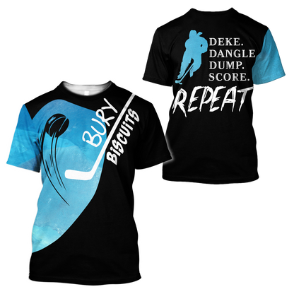3D All Over Printed Ice  Hockey  Unisex Shirts