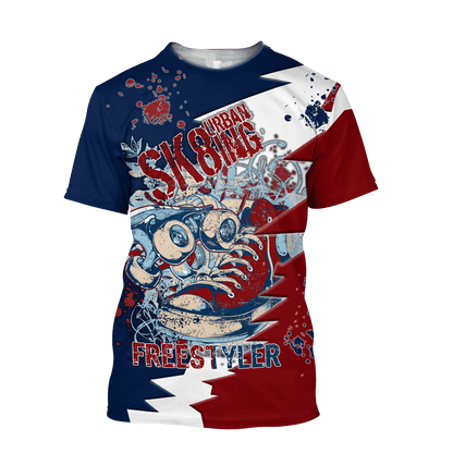 Premium Skateboard 3D All Over Printed Unisex Shirts