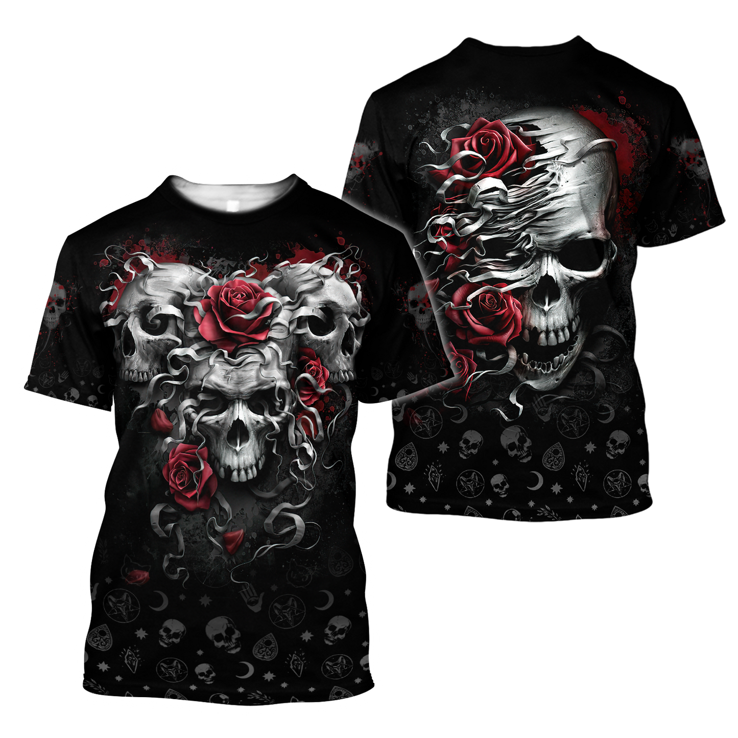 Heart Of Roses Skull Hoodie For Men And Women TNA13032107