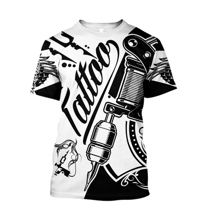 3D All Over Printed Tattoo Day Unisex Shirts Custom Name XT