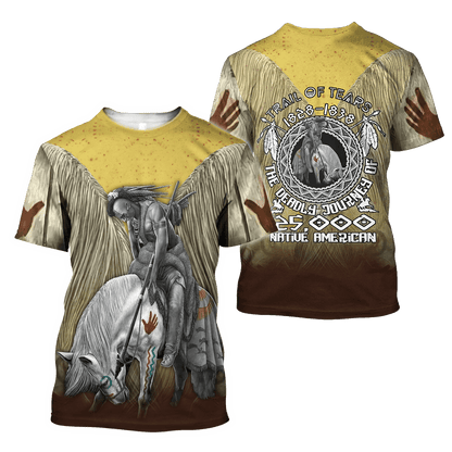 The Deadly Journey Of Native American 3D All Over Printed Unisex Shirt