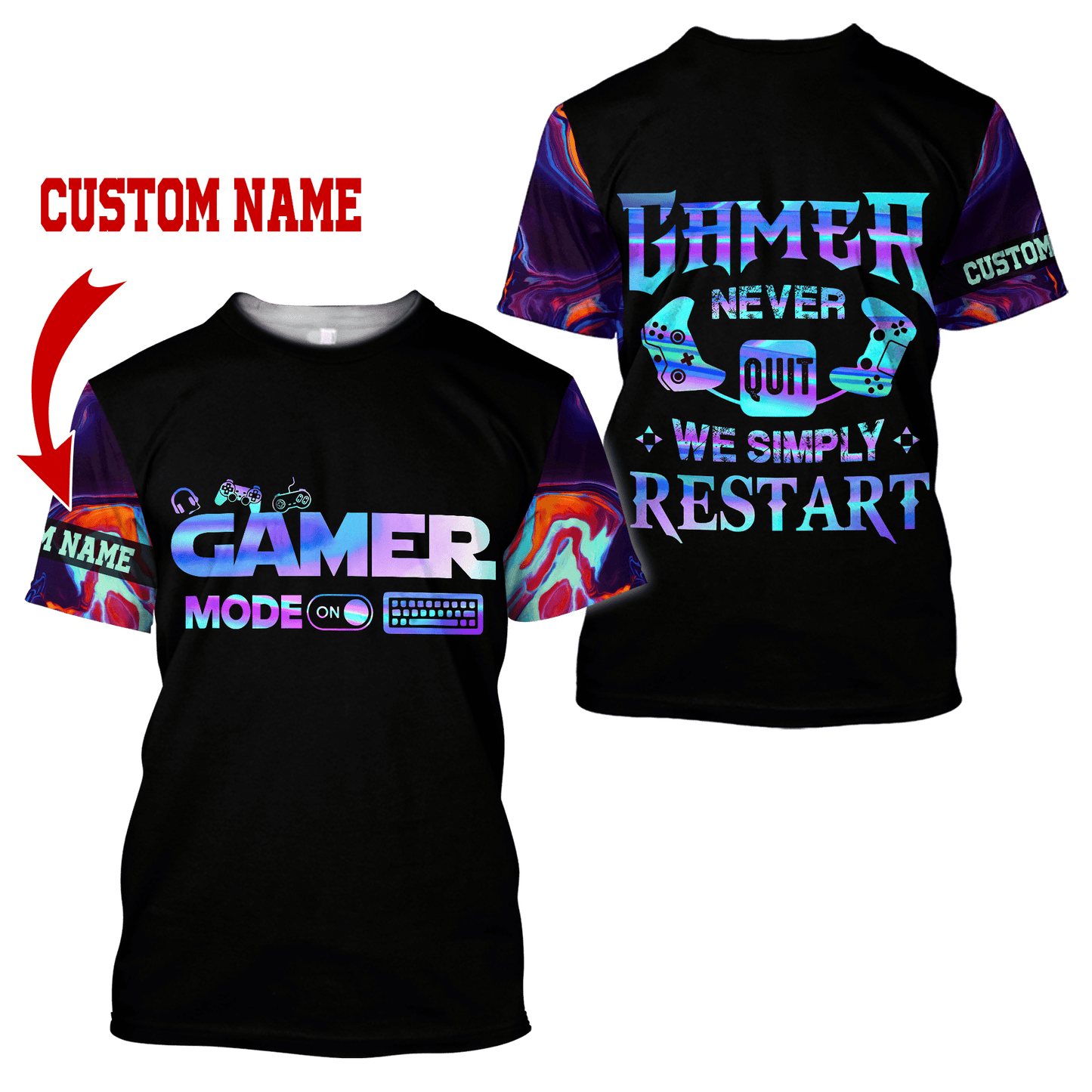 Gamer never Quilt Personalized Name Pi29042103