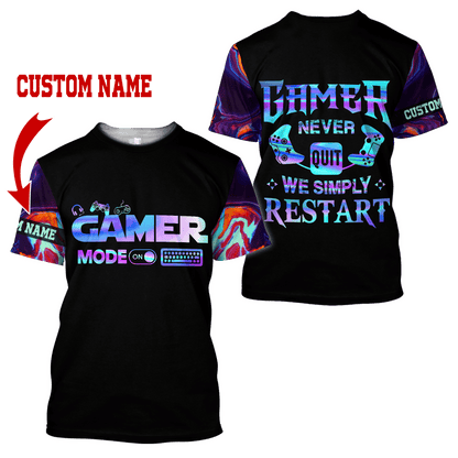 Gamer never Quilt Personalized Name Pi29042103