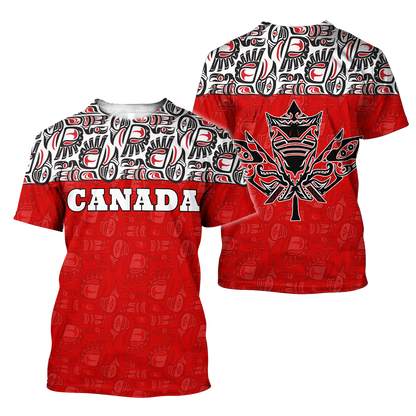 Canada Day Haida 3D Printed Shirts DD01042103