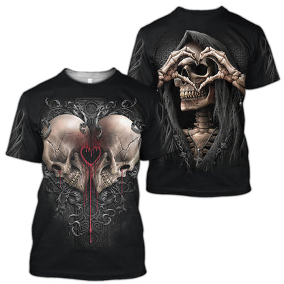Heart Skull Hoodie For Men And Women NTN16032104