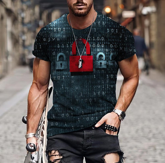 Cyber Language 3D All Over Printed Unisex Shirts