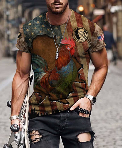 Rooster 3D Printed Unisex Shirts Pi22052102