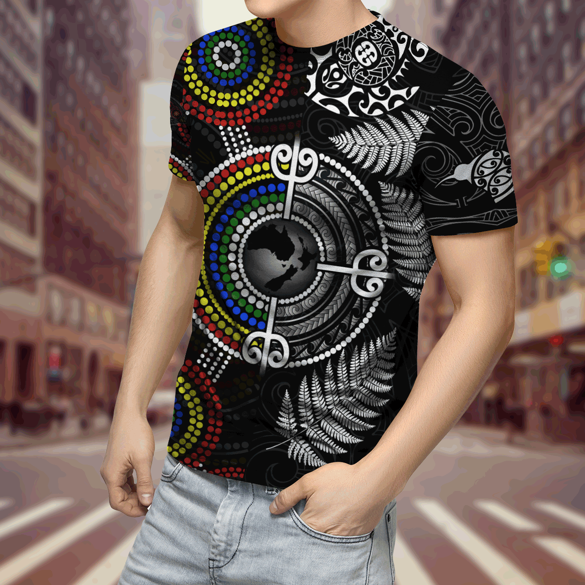 New Zealand Maori And Australia Aboriginal We Are Family 3D Printed Unisex Shirts TN