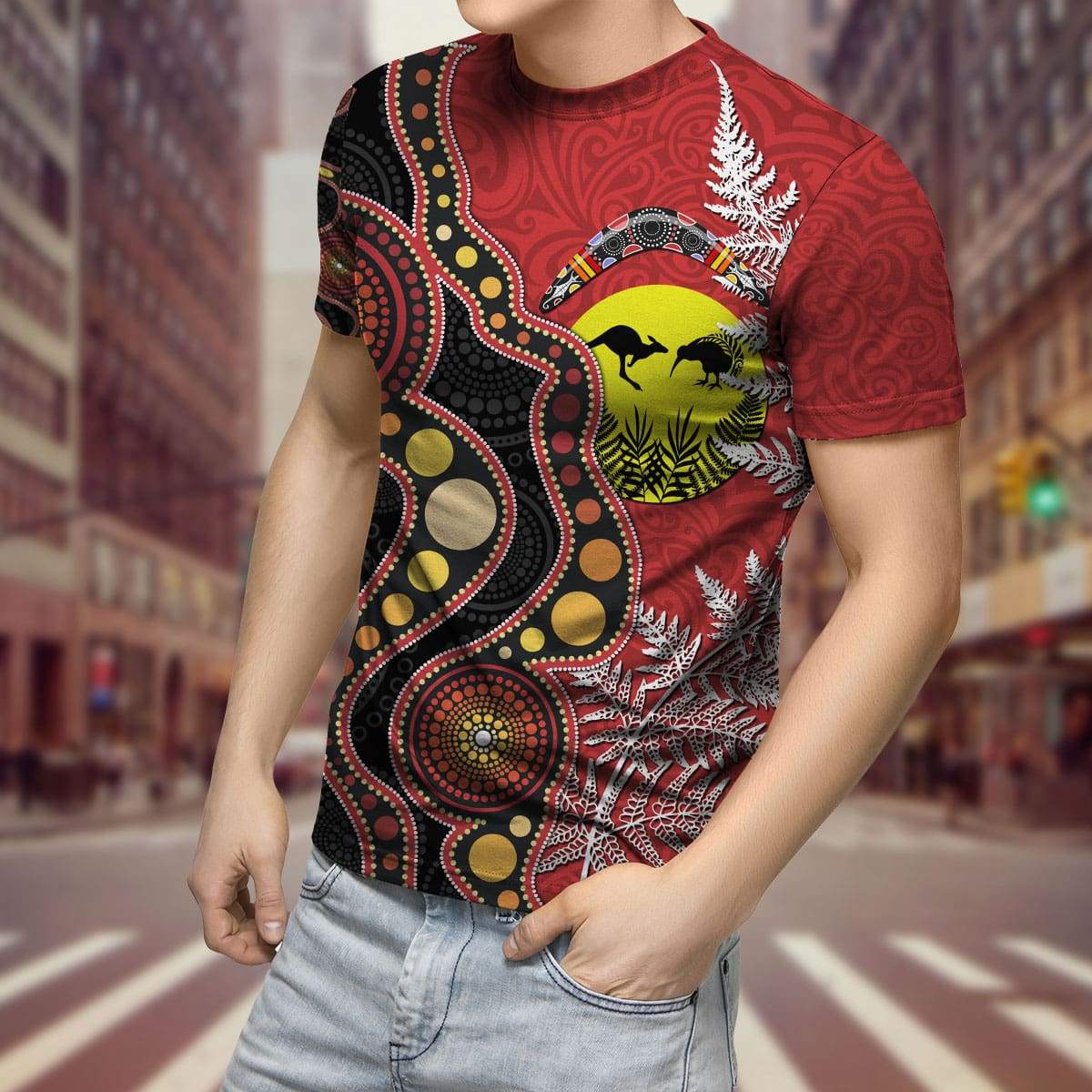 New Zealand Maori And Australia Aboriginal We Are Family 3D Printed Unisex Shirts TN